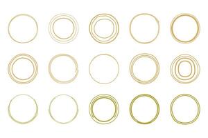 Abstract Circle Graphic Element Set vector