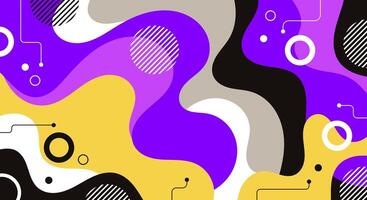 Flat colorful background vector