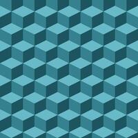 Blue tiles seamless geometric pattern vector