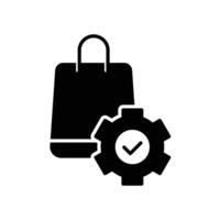 Checkout process icon for shopping vector