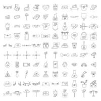 Cheese Lovers Day Line Icons. Easy To Edit. EPS 10 vector