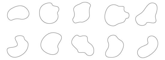 Abstract Blob With line Element Design. Easy To Edit. EPS 10 vector