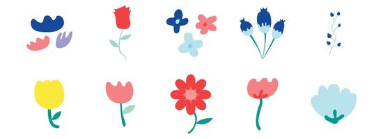 Cute Simple Flower Element Design. Easy To Edit. EPS 10 vector