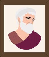 Illustration of a classical philosopher vector