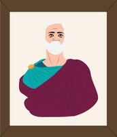 Illustration of a historical figure vector