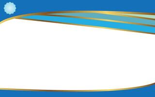 Simple Blue Certificate Design Template Background vector