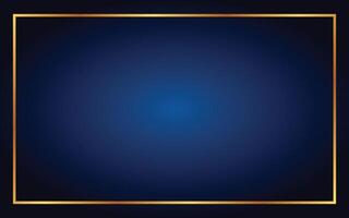 Blue Gradation Simple Design With Gold Frame vector