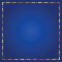 MobileSimple Blue Background With Gold Frame Design vector