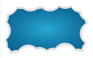 Blue Gradation With Cloud Simple Background vector