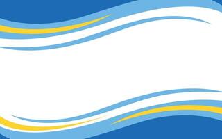 Simple Blue And Yellow Design With Flat Background vector