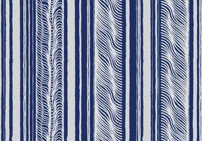 Hand drawn brush lines abstract vertical flowing waves and water stripes pattern in white and blue, Japanese and ethnic block print texture background, simple graphic for textile, carpet, decoration vector