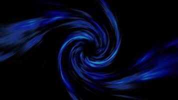 blue background vortex with flowing light trails twisting into darkness. This abstract animation is perfect video