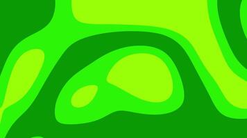 green background with layered green curves and smooth transitions. Perfect for motion graphics, presentations, and artistic projects seeking a lively and modern touch video