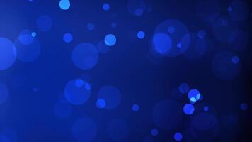 blue bokeh background with soft glowing circles of varying sizes. Ideal for digital designs, presentations, and creative projects video