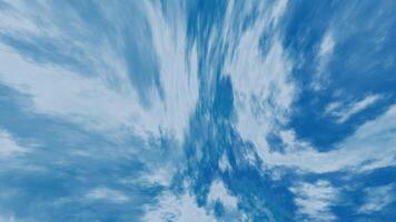 blue sky background animation with fast-moving clouds, evoking a dreamy and surreal atmosphere video