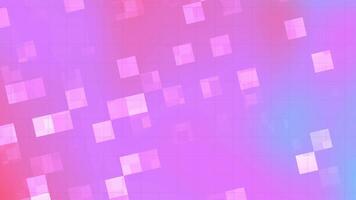 abstract background featuring a gradient blend of pink, blue, and purple hues with glowing geometric squares video