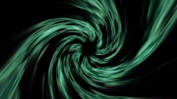 green background vortex with glowing light trails spiraling into darkness. This abstract animation is perfect for sci-fi, motion graphics video
