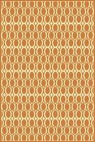 unique shape pattern of vintage oval with dominant brown color vector