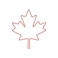 Maple leaf icon isolate on white background. vector