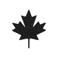 Maple leaf icon isolate on white background vector