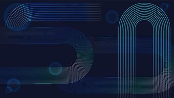 Abstract geomatric background with futuristic gradient circle lines pattern. Modern futuristic for presentation, website, cover, poster, banner, brochure. vector