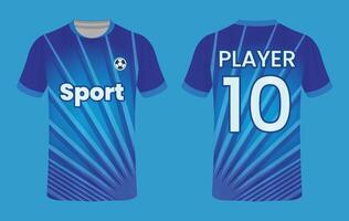 Jersey sport blue light vector