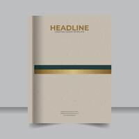 Creative Annual Report Cover Layout with Bold Color Blocks, Business Report Book Cover Template with Professional Flair vector