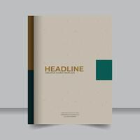 Editable Layout for Annual Summary with Creative Color Theme, Modern Corporate Book Cover Design for Business Reporting vector