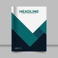 Clean and Modern Business Report Cover with Geometry, Contemporary Business Report Design with Abstract Patterns. vector