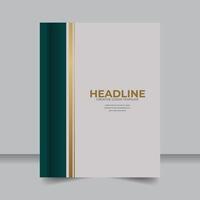 Clean and Colorful Annual Business Book Layout Design, Bright and Professional Company Report Cover Template vector
