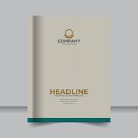 Professional and Colorful Report Book Cover for Presentations, Colorful and Dynamic Corporate Annual Summary Cover Design vector