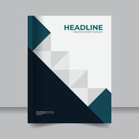 Annual Business Brochure Cover with Modern Geometric Style, Creative Annual Report Layout for Business Publications. vector