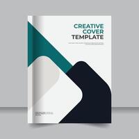 Modern Corporate Report Cover with Minimal Geometric Style, Abstract Geometric Book Cover for Business Presentation. vector