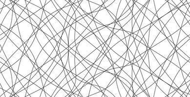 Abstract line doodle pattern white background vector
