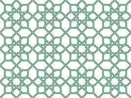 Seamless pattern of geometric islamic background. Geometric outline texture on white background. Beautiful middle eastern pattern for design element. vector