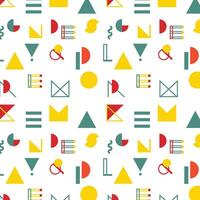 Abstract Geometric Shapes Colorful Pattern vector