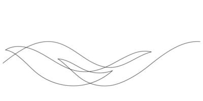 wave pattern abstract line art background vector