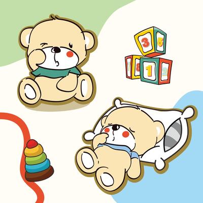 Little Bear Cub Playtime Nap
