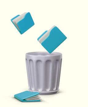 Concept of information destruction, data deletion. Memory cleaning software vector