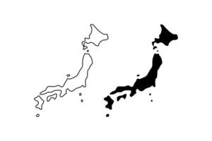 Japan map showcasing the Japanese archipelago, suitable for educational materials about geography, travel brochures, and cultural presentations emphasizing location. vector