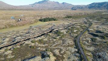 Deep Crack in Earth in Iceland video