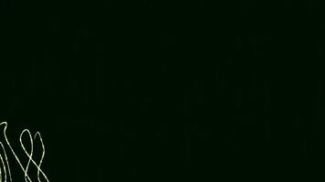 Abstract light lines on black. Abstract pattern of light lines interwoven gracefully on a dark background evoking mystery. video