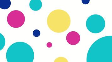 Colorful abstract dot composition. Vibrant and cheerful graphics with lots of colorful dots that create a sense of fun and visual balance. video