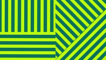 Abstract geometric composition background, striking lines rendered in a quadrilateral pattern. The arrangement of green and yellow green lines creates a dynamic visual experience. video