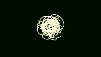 Animated abstract spiral made of a continuous moving line in a smooth loop designed for use in modern minimal motion graphics or geometric themed creative visuals. video