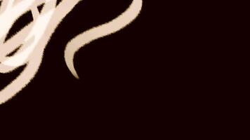 Simple line spiral animation with elegant curves and minimalist design, perfect for digital artwork abstract intros or clean visual elements for creative backgrounds. video