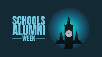 Celebrate Connections During Schools Alumni Week, design templet vector