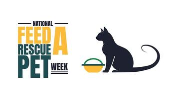 Help Nourish Hope During Feed a Rescue Pet Week vector