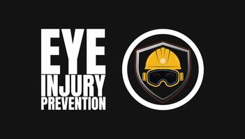 Safety First, Tips to Prevent Eye Injuries at Work, Home Play vector