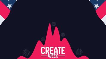Unleash Your Imagination This Create Week vector